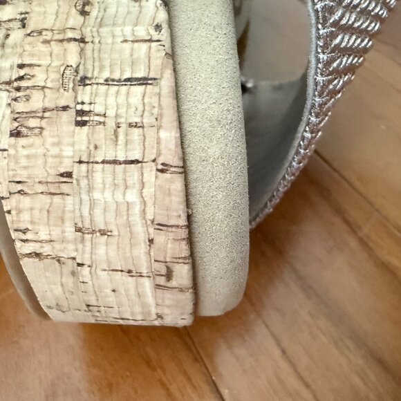 NO BOX Wome Sam Edelman Wendi Platform Slide Sandals in Beige Size 8 - Picture 8 of 8